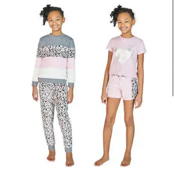NWT BCBG Girls 4 piece pajama set super soft comfy and cozy - Picture 2 of 9
